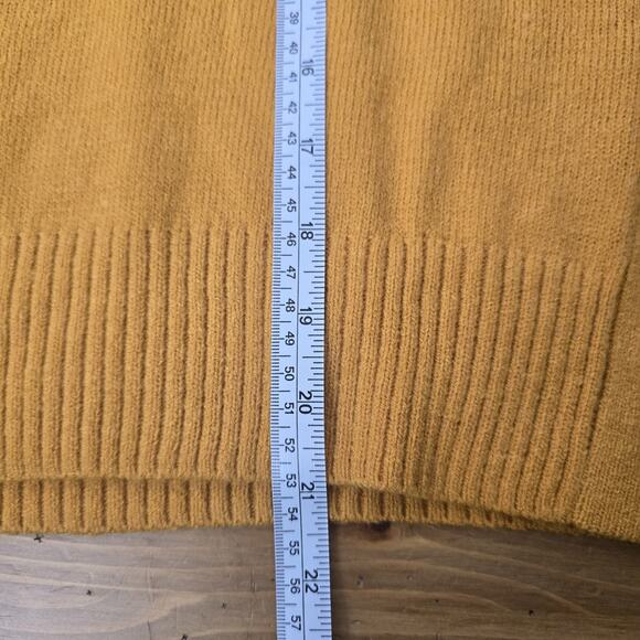 Banana Republic Petite Women's Mustard Yellow Pullover Turtleneck Sweater - Picture 7 of 7